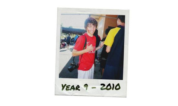 Year nine 2010 athletics day photo of Ferdi capturing school events