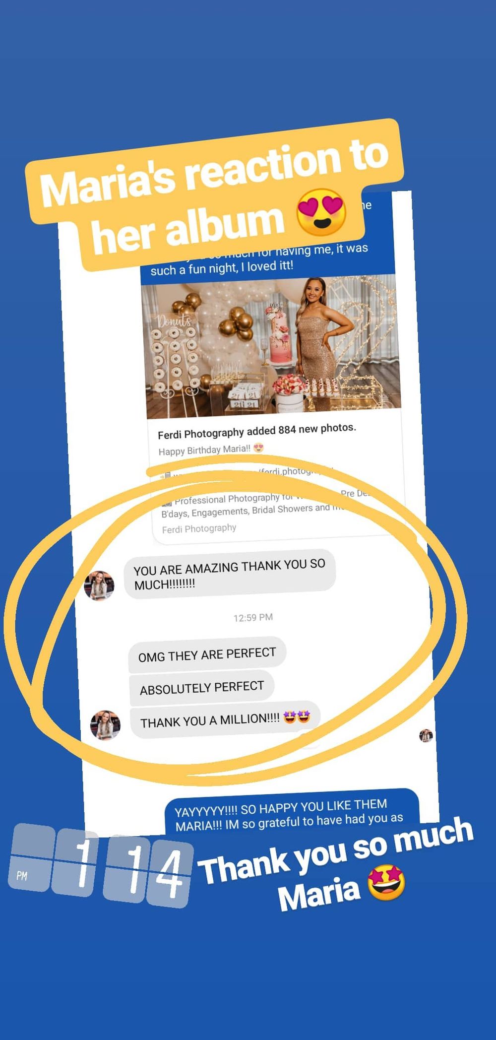 Client testimonial
