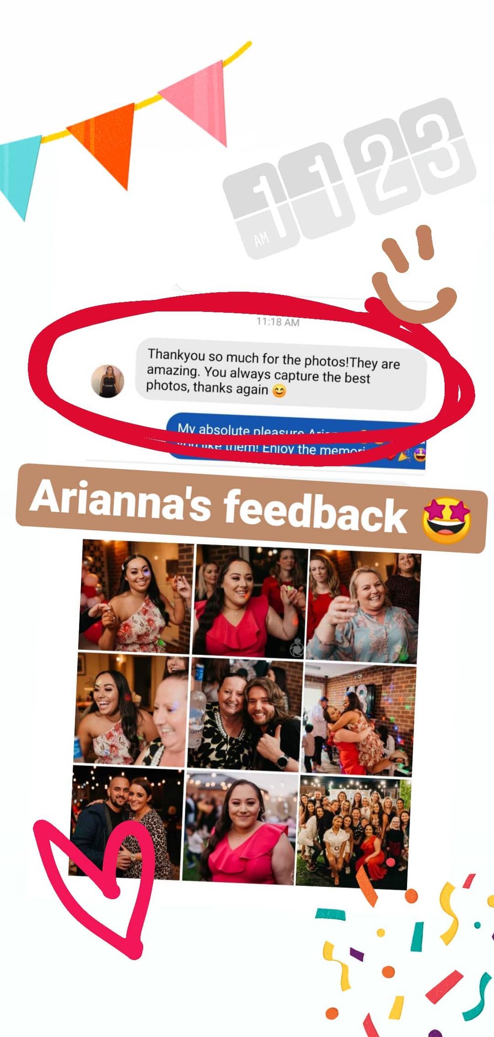 Client testimonial