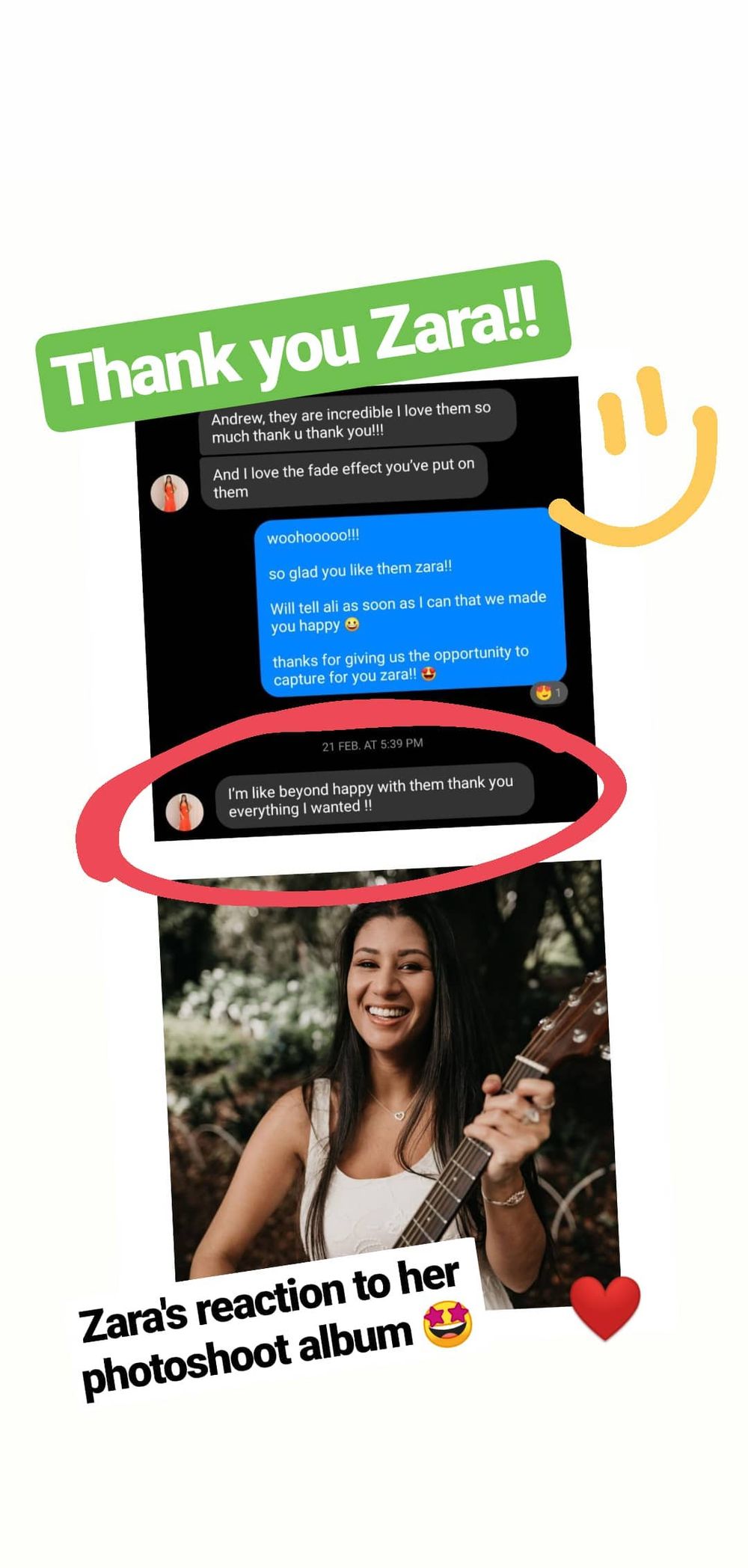 Client testimonial
