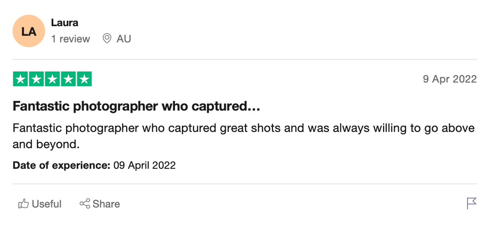 Client testimonial