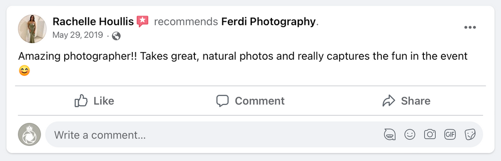 Client testimonial