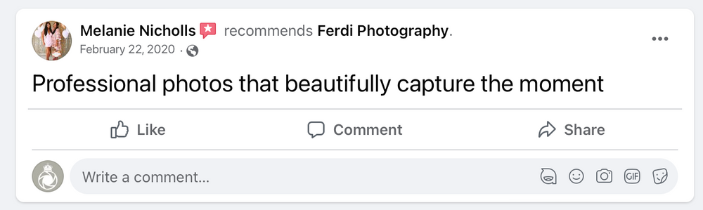 Client testimonial