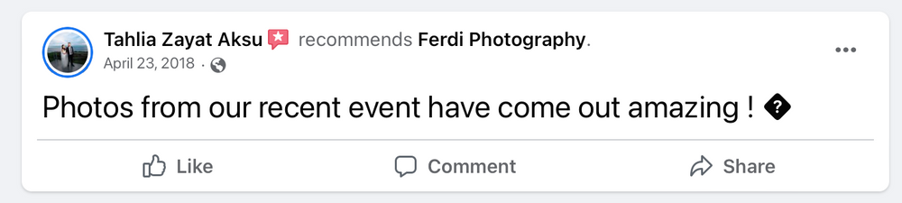 Client testimonial