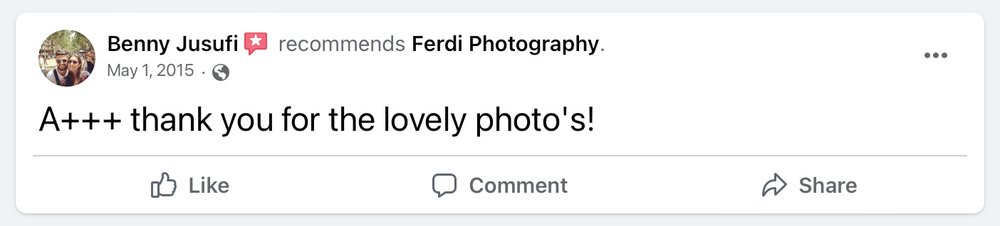 Client testimonial