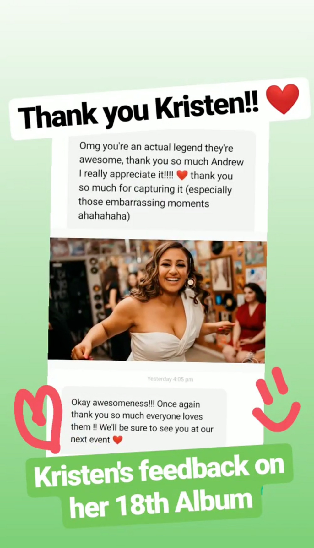 Client testimonial