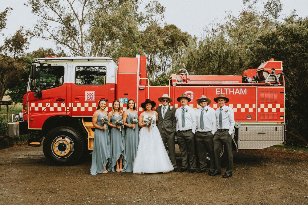 Melbourne country wedding venue setting